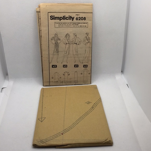 Simplicity 6208 Misses Mock Wrap Dress Sewing Pattern Size Medium10-12-14 Uncut - Picture 8 of 11